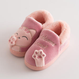 Chaussons d'hiver pour la maison, en fourrure chaude et peluche, antidérapants, pour femmes et hommes, motif chat, pour intérieur - Product Image 6