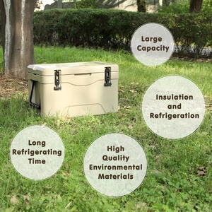 Nevera Portátil Industrial a <span class=keywords><strong>Precio</strong></span> de Fábrica, Caja Enfriadora de Bebidas Frías, Nevera Rotomoldeada de 50QT, Caja Térmica <span class=keywords><strong>para</strong></span> Alimentos y <span class=keywords><strong>Vino</strong></span> - Product Image 6