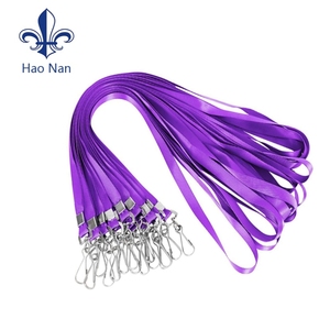 Wholesale Sublimation Blank Lanyard Custom Color Lanyard Polyester Neck Strap With Metal Hook