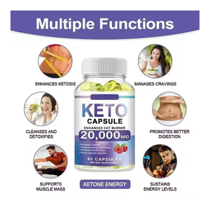 OEM Keto Softgels untuk Penurunan Berat Badan, Pengelolaan Lemak, Suplemen <span class=keywords><strong>Ketosis</strong></span>, Meningkatkan Energi, Bentuk Dosis Kapsul Softgel, Jenis Vitamin - Product Image 6