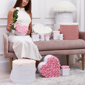 Rosas eternas flores preservadas rosas eternas preservadas 2024 Rosa decorativa para siempre caja regalo rosas preservadas - Product Image 3