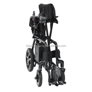 รถเข็นวีลแชร์คาร์บอนไฟเบอร์คุณภาพสูง พร้อมมอเตอร์ไร้แปรงถ่าน รุ่น BQ3901 ที่นั่งพับได้ ปรับระดับได้ โครงเหล็กและอะลูมิเนียม - Product Image 3
