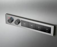 Système de douche numérique multifonctionnel Anlamda avec affichage LED, colonne de douche à jet d'eau, ensemble de douche thermostatique avec douchette à main