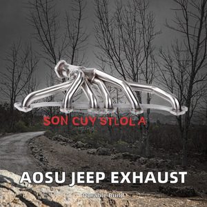 Système d'échappement universel <span class=keywords><strong>AOSU</strong></span> en acier inoxydable haute résistance et résistant à la corrosion, collecteur de 1 mm d'épaisseur, compatible Jeep - Product Image 5