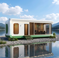 Maison préfabriquée de 20 pieds, bâtiment modulaire contemporain, type Apple Cabin, studio de jardin, bureau de vente