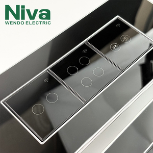 <span class=keywords><strong>Interruttore</strong></span> Smart Touch Niva con Pannello in Vetro, Controllo Remoto Wi-Fi, Interruttori Elettrici Modulari da Parete, Smart Home, Tipo UK 118 - Product Image 5