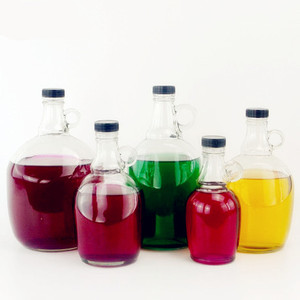 Lớn 500Ml 1000Ml 1500Ml 2000Ml 3000Ml 4000Ml 5000Ml Gallon Thủy Tinh Trong Suốt Bình/Chai Với Nắp Cho Lưu Trữ Rượu, Dầu, Rượu Vang - Product Image 2