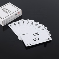 Cartes à jouer en papier personnalisées avec logo, imperméables, écologiques, coins arrondis, publicité de poker avec emballage en boîte en papier pour usage familial
