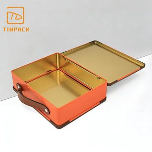 Caja de Lata Tipo Maleta de Alta Gama, Multiusos, con Impresión Personalizada, Gran Capacidad y Asa, para Sets de Regalo - Product Image 3
