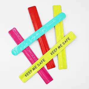 2023 Impression Slap PVC bracelets/Fabricant PVC caoutchouc Slap Band/bracelet fluorescent