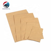 Sachets d'emballage avec fermeture à glissière en papier kraft brun uni à 3 joints latéraux doublés de papier d'aluminium plat thermoscellable alimentaire café thé