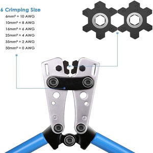 Yth HX-50B 6-50mm/AWG 10-0 dụng cụ cầm tay Multitool Pin Cáp Lug Cáp thiết <span class=keywords><strong>b</strong></span>ị đầu cuối ống crimper Hex Uốn Tóc <span class=keywords><strong>b</strong></span>ồng kìm - Product Image 4