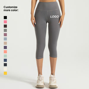 Pantalones Deportivos de Compresión para Mujer, Diseño Sólido, Leggings de Yoga de Cintura Alta - Product Image 2