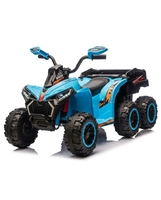 Moto électrique tout-terrain six roues 12V pour enfants avec fonction musicale et buggy de plage grande taille pour adultes et bébés