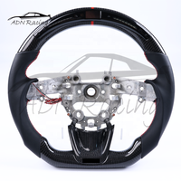 Volant chauffant en fibre de carbone brillante LED personnalisé 2018-2023 pour KIA Stinger / GT2