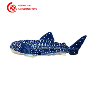 Fabricant de jouets en peluche bleu animal de l'océan jouets en peluche grands poissons de haute mer jouets personnalisés Simulation de requin Promotions