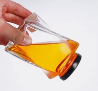 150ml 360ml Stoples Kaca Kosong Bentuk Unik untuk Kemasan Madu 500g dengan Tutup