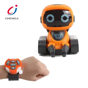 Ucuz akıllı mini rc oyuncak ışık çocuklar akıllı ABS izle kontrollü robot
