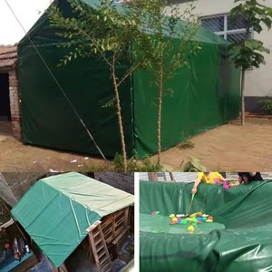 Bâche imperméable respirante <span class=keywords><strong>de</strong></span> 0,3 mm, vert foncé, épaississement, revêtement en PVC, auvent, couverture pour plantes <span class=keywords><strong>de</strong></span> jardin, gazebo, pergola, tente, bâche - Product Image 5