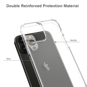 Funda Transparente Rígida de Acrílico y TPU para iPhone 17, 16, 15, Funda para iPhone Pro Max - Product Image 4