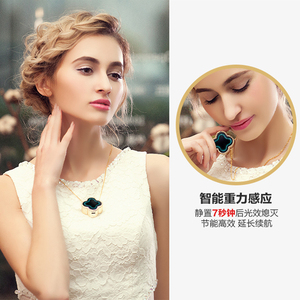 2020 nuevo regalo de alto nivel, fin de cuatro hojas, aire negativo, collar colgante, <span class=keywords><strong>bar</strong></span> de oxígeno. - Product Image 3