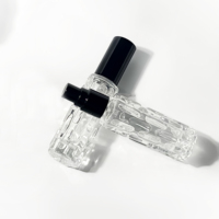 Flacon de parfum rechargeable de luxe 10 ml, couleur personnalisée, vaporisateur transparent, flacon d'huile essentielle, flacons de parfum en verre