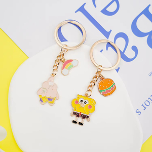 Nouveau <span class=keywords><strong>porte</strong></span>-clés 3D mignon en forme de chat de dessin animé, <span class=keywords><strong>porte</strong></span>-clés <span class=keywords><strong>personnalisé</strong></span> en alliage métallique avec mousqueton, accessoire pour téléphone, breloque de sac à main anime - Product Image 4