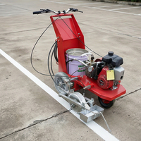 Machine de marquage routier à pulvérisation à froid, alimentée au gazole, haute vitesse, sans air, à pistolet simple/double pour parking