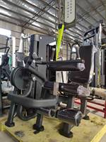 Machine de musculation à double fonction (extension et curl des jambes) à charge par broches, conception originale MND, en vente directe d'usine
