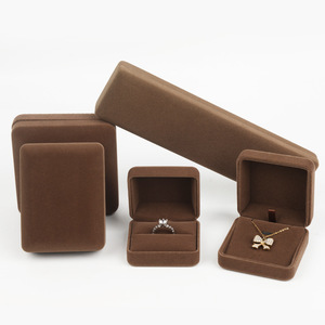 Estuche para Joyas, Caja para Anillos de Terciopelo de Calidad, Juego de Cajas Personalizadas de Lujo para Regalo de Joyería, Collares y Anillos - Product Image 2