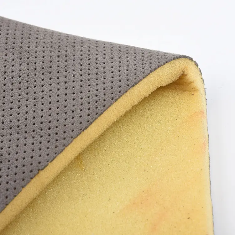 Grosir kulit imitasi kain Multi fungsi spons tahan lama kain dilaminasi bahan Microfiber kulit untuk sofa