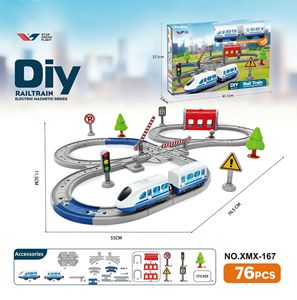 Jouet <span class=keywords><strong>de</strong></span> <span class=keywords><strong>train</strong></span> en plastique, ensemble <span class=keywords><strong>de</strong></span> <span class=keywords><strong>train</strong></span> <span class=keywords><strong>électrique</strong></span> sur rail, modèle <span class=keywords><strong>de</strong></span> <span class=keywords><strong>train</strong></span> à assembler pour enfants - Product Image 4