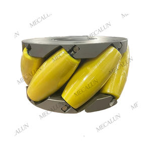 Schwer last Solid Omni Mecanum Rad 4 Zoll 102mm Polyurethan 7075 Luft-und Raumfahrt Aluminium 50kg Tragfähigkeit für Handhabung plattformen - Product Image 1