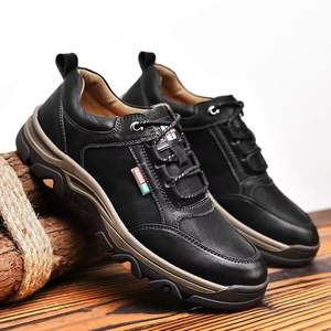 Zapatos Casuales de Cuero Marrón para Hombre, Estilo 2026, Venta al Por Mayor de Fábrica, Cómodos y Antideslizantes para Caminar - Product Image 1
