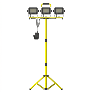Faro da Lavoro LED Linsheng a Tre Teste, 50W, 120V, 60Hz, Impermeabile per Esterni, con Treppiede, Vendita Calda - Product Image 1