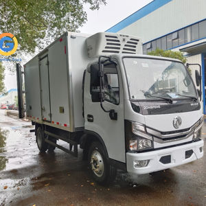 Camion frigorifique Dongfeng d'<span class=keywords><strong>occasion</strong></span>, prix du véhicule, 8 cm, 10 m³, 12 m³, fourgon <span class=keywords><strong>isotherme</strong></span> pour le marché ghanéen - Product Image 1