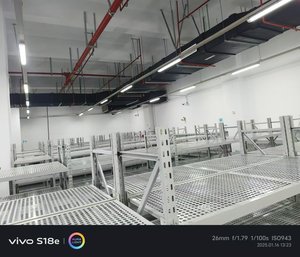 הסיטונאי כבד מחורר פלדה מדפים מדף 3000 ק "ג קיבולת בגדלים מותאמים אישית & ציפויים תעשייתיים טרום מגולוון מדפים מגולוון - Product Image 3