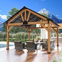 Pergola extérieure moderne en aluminium résistant aux intempéries pour terrasse et jardin, fabrication sur mesure