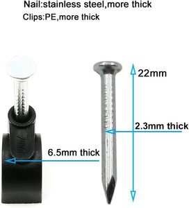 Pince de câble en acier en plastique de taille standard - Product Image 2