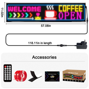 Ứng dụng lập trình USB 5V di chuyển tin nhắn Slogan biểu ngữ cho quán rượu nhà hàng siêu thị cửa hàng quần áo dẫn đăng ký hiển thị - Product Image 2
