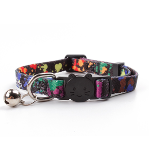 12 pezzi di lusso Set in poliestere collari <span class=keywords><strong>per</strong></span> animali domestici con stampa di moda fibbia e campana <span class=keywords><strong>per</strong></span> cani e <span class=keywords><strong>gatti</strong></span> - Product Image 6