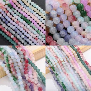 ลูกปัดแก้วคริสตัลเลียนแบบหยกทรงกลมขนาด 8 มม. สำหรับทำเครื่องประดับ DIY สร้อยคอ สร้อยข้อมือ อุปกรณ์เสริม ฤดูร้อน 2024 - Product Image 1
