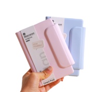 Carnet de notes portable 2026 A6 avec fermeture magnétique, couverture en PU, pages intérieures lignées couleur macaron pastel, 88 feuilles, idéal pour un cadeau