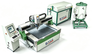Machine de découpe au jet d'eau CNC 3 axes haute précision BTECH industrielle 4'x4' avec pompe et moteur 22-37kW 220V/380V multifonctionnelle pour métal - Product Image 1