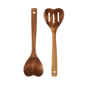 Cucchiai in Legno a Forma di Cuore, Utensili da <span class=keywords><strong>Cucina</strong></span> per Cucinare con Amore, Accessori per Matrimoni e Inaugurazioni Casa - Product Image 1