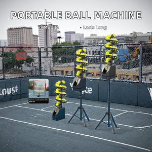 Macchina Lanciapalle Professionale Portatile e Resistente con Telecomando, Attrezzatura per Allenamento Tennis Self-Service JuDing JD25614338 - Product Image 2