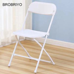 Chaise pliante noire empilable commerciale bon marché en gros chaise pliante pour fêtes de mariage événements maison hôtel meubles - Product Image 6