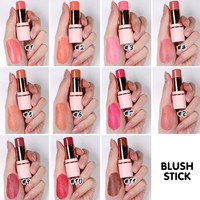 Meilleure vente fard à joues à haute teneur en pigments végétalien fard à joues à la crème sans cruauté marque privée fard à joues en tube rose mignon de haute qualité