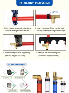 Tapón para Tubería PEX KING SMART 3/4" F1807, Latón con Bajo Contenido de Plomo, Certificado UPC, Compatible con Tuberías PEX, Tapón de Extremo para Tuberías de Plomería (Envío Gratuito a EE. UU. y Canadá) - Product Image 3