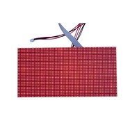 Módulo de Pantalla LED Roja Individual para Exteriores P5, 320x160mm, IP65, Panel de Publicidad Impermeable